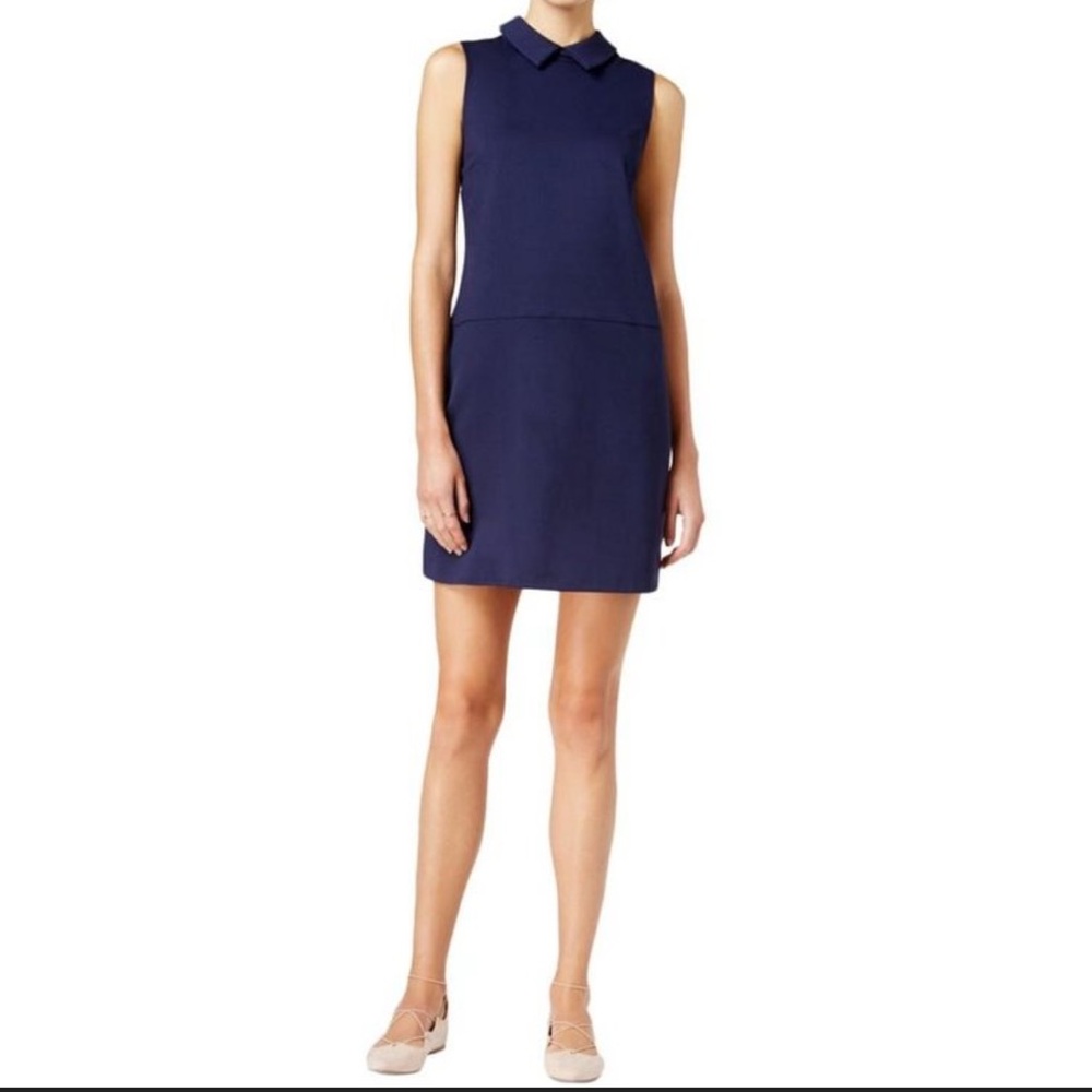 Maison Jules Sleeveless Navy Midi Dress